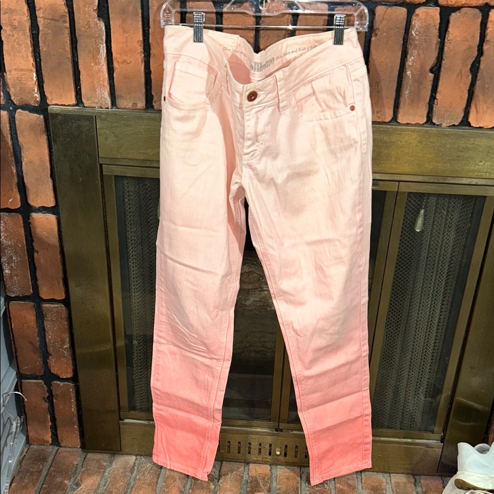 Dollhouse Pink Ombre Skinny Jeans